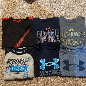 Under Armour Kids Tees - Black, Blue, Gray
